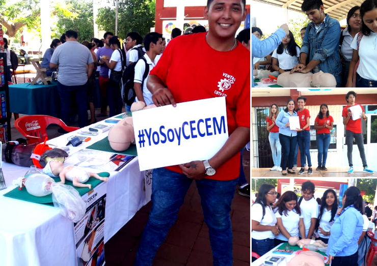 ¡Promoviendo la Reanimación Cardiopulmar en la expo ventas del CBTIS 120!