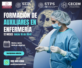 Inscripción a Curso de Auxiliar en Enfermería | Clases en Mérida, Yucatán